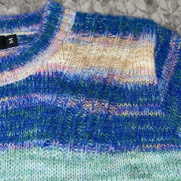 NWT Anthropologie FATE Long Sleeve multi color wool blend sweater.  Size M - Picture 7 of 7